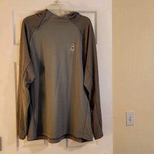 Hooded long sleeve 1/4 zip